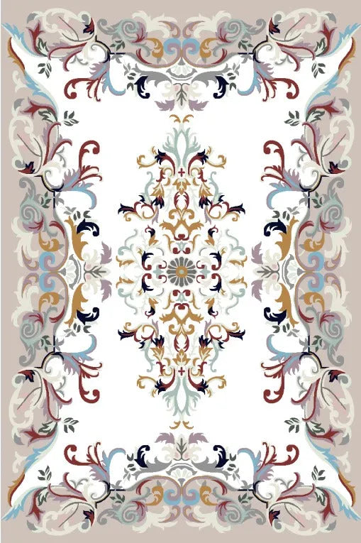 Zennova Carpet Code : FLORAL COLOR CREAM - Zennova Carpet