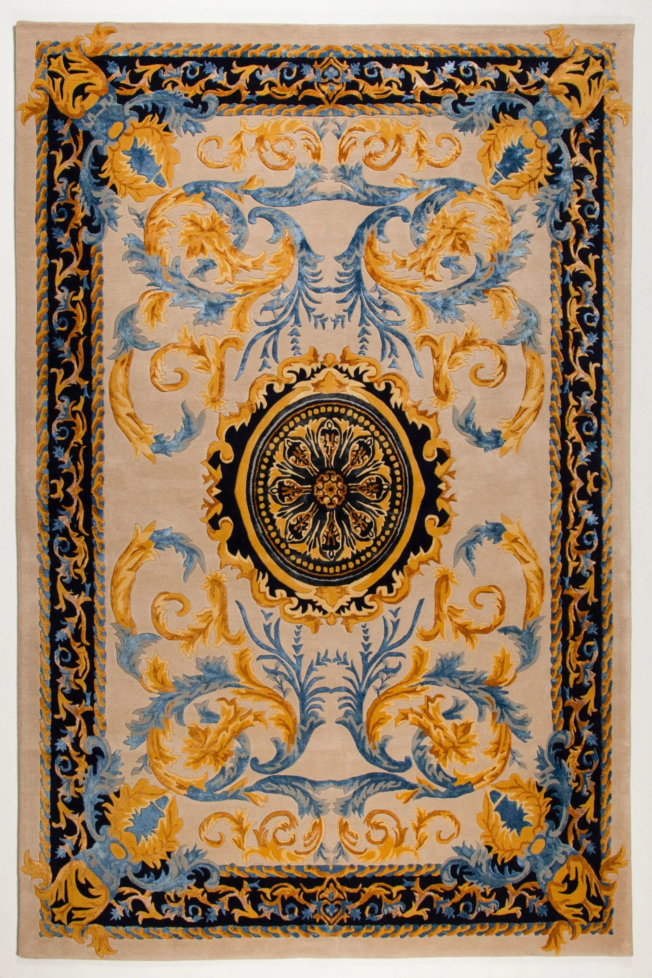 Zennova Carpet : ABUSHAN Color Blue : Classic Hand Tufted - Zennova Carpet