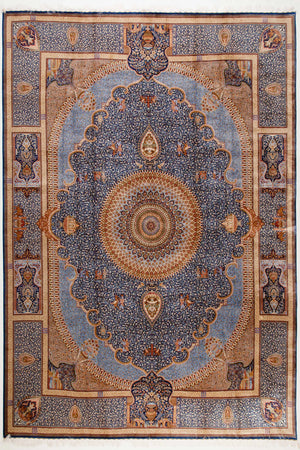 Zennova Carpet : AB23-17709 Silk Color UN 3x4 : Silk Hand Made - Zennova Carpet